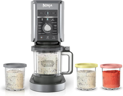 Ninja NC301 CREAMi Ice Cream Maker, For Gelato, Mix-Ins, Milkshakes, Sorbet, Smoothie Bowls And More, 7 One-Touch Programs, With