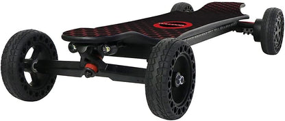 Electric Skateboard 4000 Watts, 12S3P, 35 Mph, 22 Mile Range, 6 In. Wheels, Cool Lights