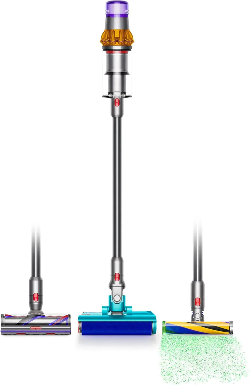 Dyson V15 Detect Plus Cordless Vacuum, Illumination Reveals Dust, 240AW, 3 Power Modes, Up To 60 Minutes, 虏 Deep Cleans Hard Floors And Carpets