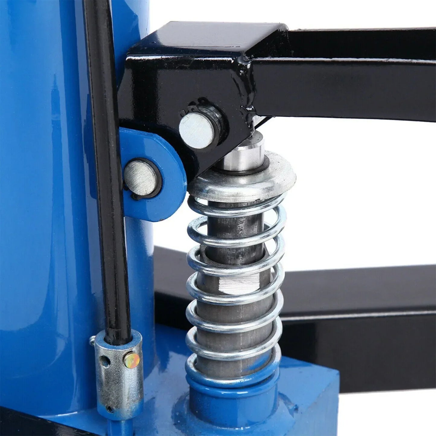 1660 Pounds Hydraulic Car Transmission Jack Vertical Lift With 360 Degree Swivel Wheel Pedal, Blue,33 In.-70 In., 0.75Ton