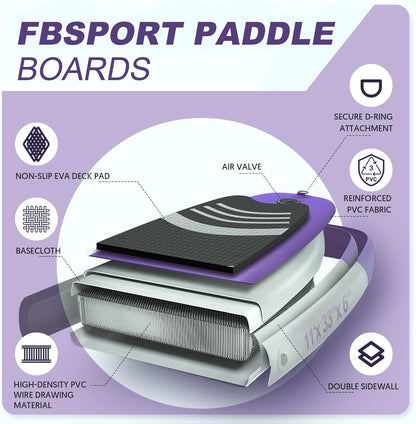 Premium Stand Up Paddle Board Yoga Board With Sup Accessories And Carry Bag