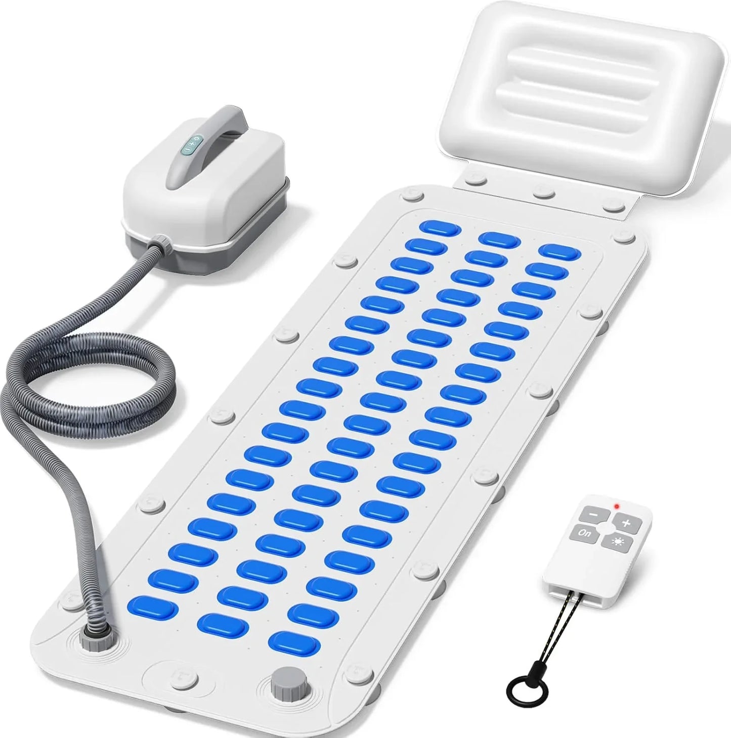 Portable Spa Bubble Bath Massager, Full Body Waterproof Spa Mat With Non-Slip Suction Cups