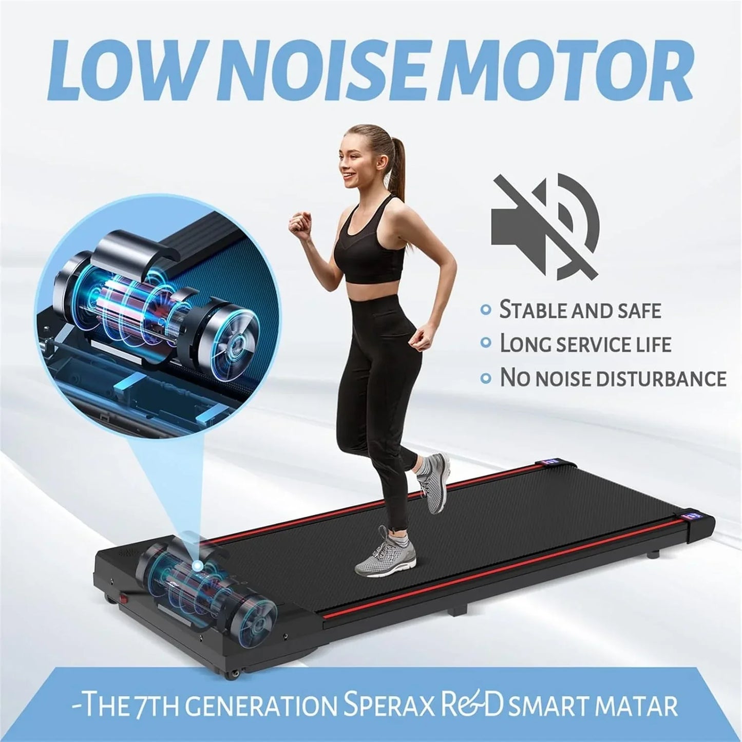 Walking Vibration Pad With App, 3-in-1 Under Desk Treadmill, 2.5HP Low Noise Walking Treadmill Pad With Remote Control