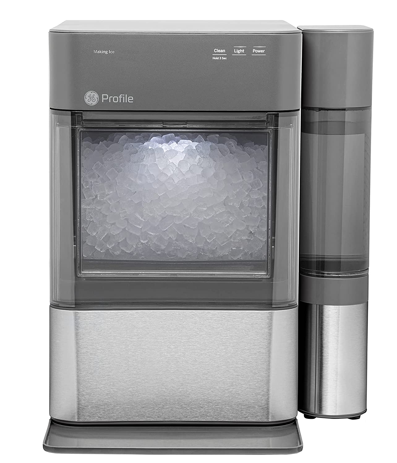 GE Profile Opal 2.0, Countertop Nugget Ice Maker, Ice Machine With WiFi Connectivity, Smart Home Kitchen Essentials, Black Stainless