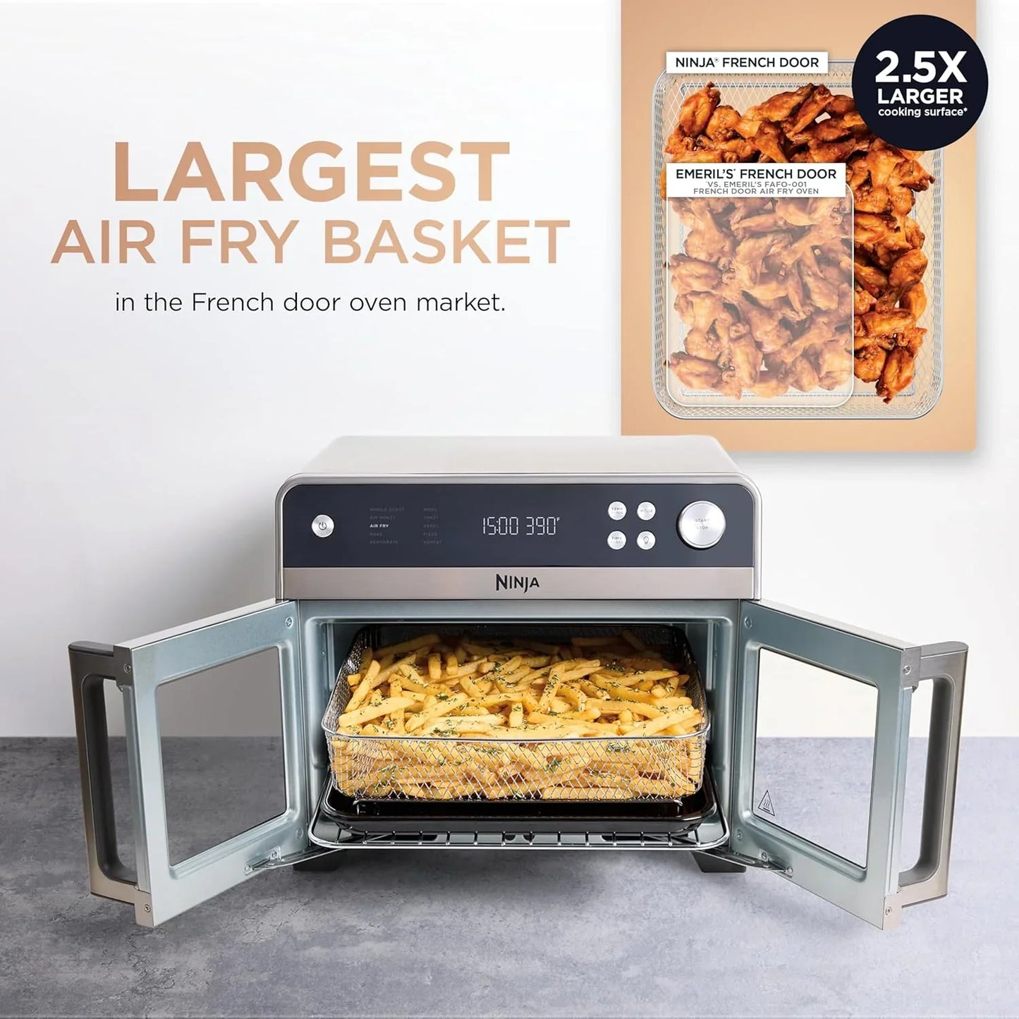 Ninja, French Door Premier, Air Fryer, Convection Oven, Toaster, 5-Qt. Air Fry Basket