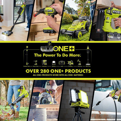 Ryobi One Plus 18V Cordless 10-Tool Combo Kit With 3 Batteries And Charger PCK750KN