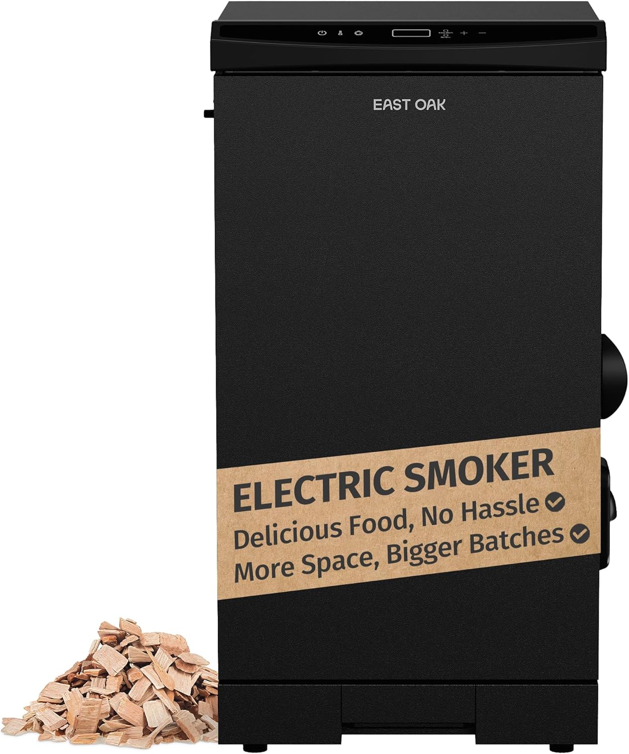 East Oak 30 In. Outdoor Electric Smoker Built-In Meat Probe Smokes Up To 6 Times Longer