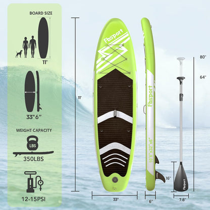 Premium Stand Up Paddle Board Yoga Board With Sup Accessories And Carry Bag