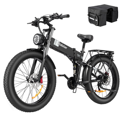 Eletric Bike For Adults 750W Motor 48V 20Ah Removable Battery 26 Fat Tire Folding E-Bike Shimano 21-Speed Mtb Cycling UL2849