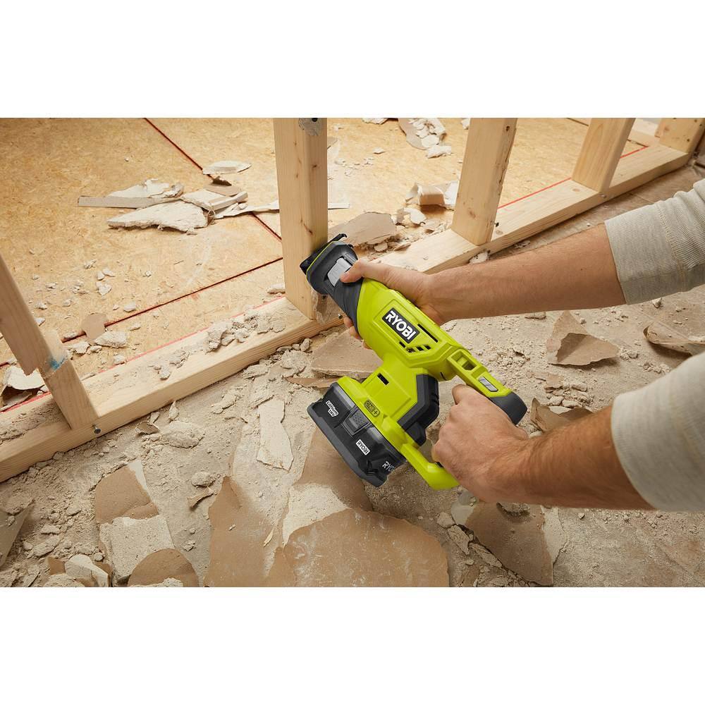 Ryobi One Plus 18V Cordless 10-Tool Combo Kit With 3 Batteries And Charger PCK750KN