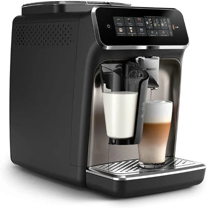 Philips Series 3300 Fully Automatic Espresso Coffee Machine- 6 Hot And Iced Drinks, LatteGo Milk System, 40% Quieter SilentBrew, Ceramic Grinder