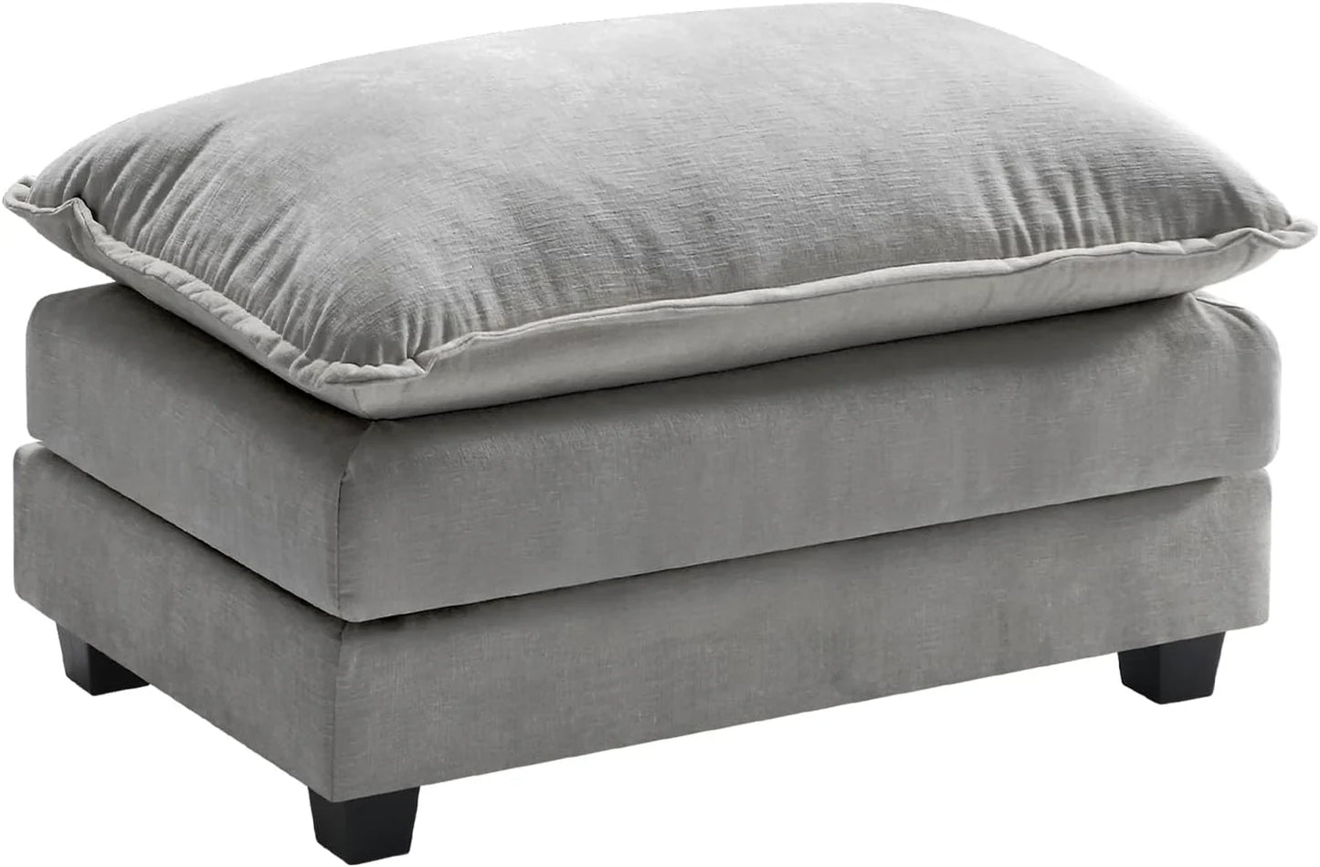 Ihanherry 146 In. U-Shaped Modern Sofa Modular Sectional Cloud Couch With 2 Ottoman