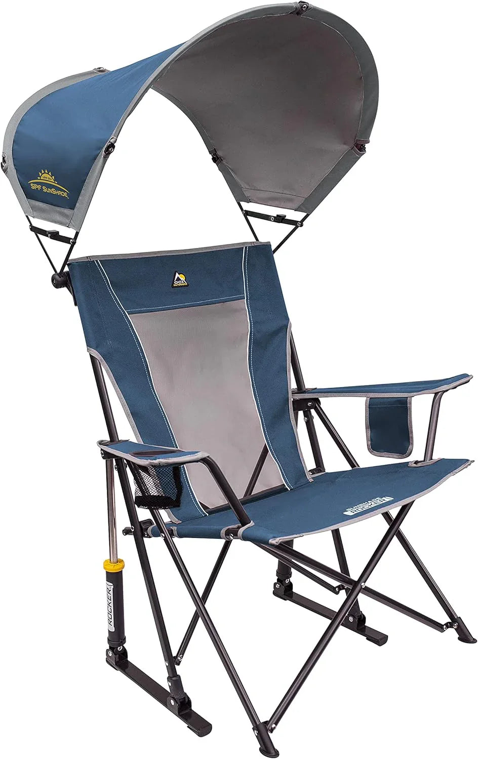 Gci Outdoor Sunshade Rocker Outdoor Rocking Chair With Canopy