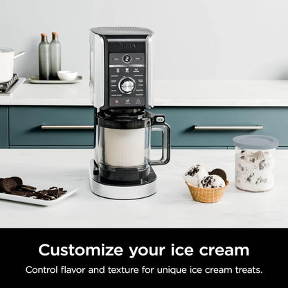 Ninja NC301 CREAMi Ice Cream Maker, For Gelato, Mix-Ins, Milkshakes, Sorbet, Smoothie Bowls And More, 7 One-Touch Programs, With