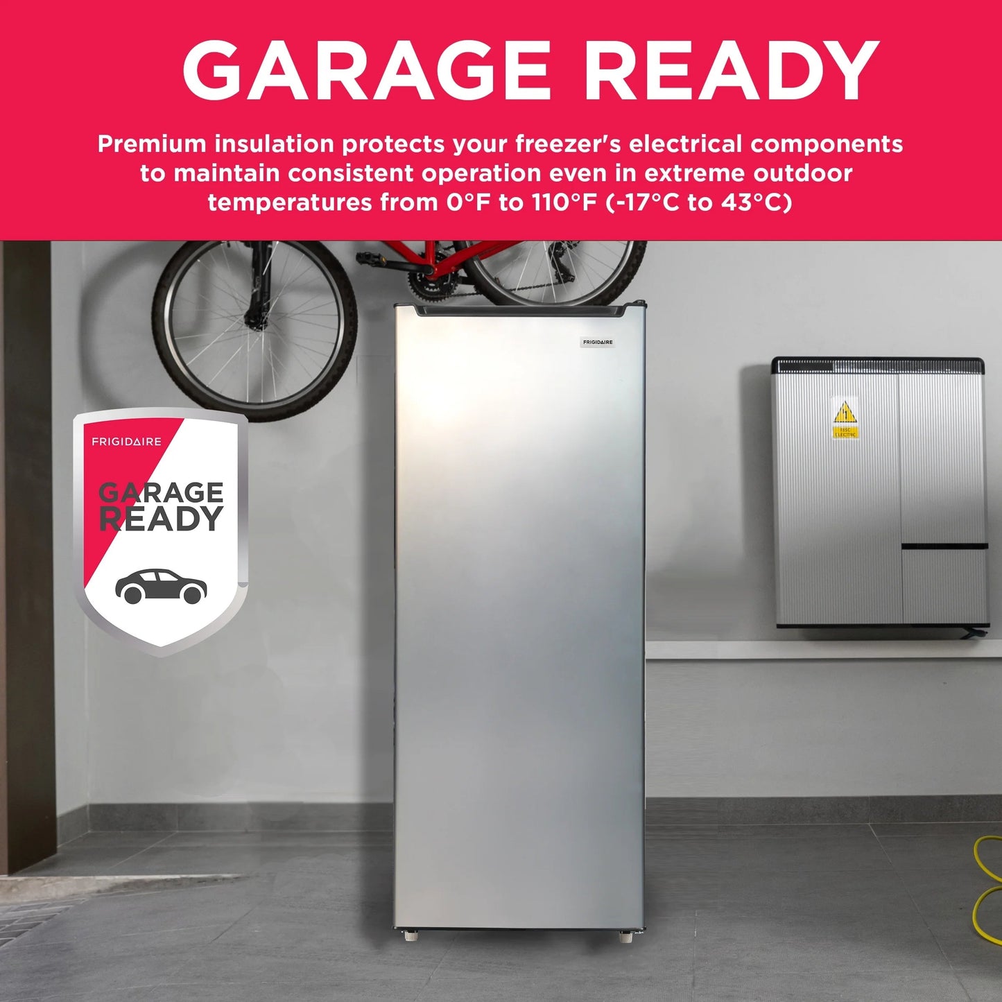 Frigidaire 6.5 Cu. Ft. Upright Freezer Platinum