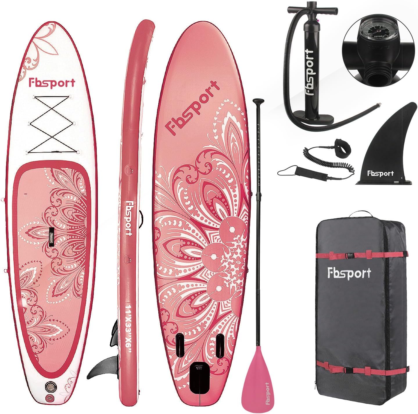 Premium Stand Up Paddle Board Yoga Board With Sup Accessories And Carry Bag