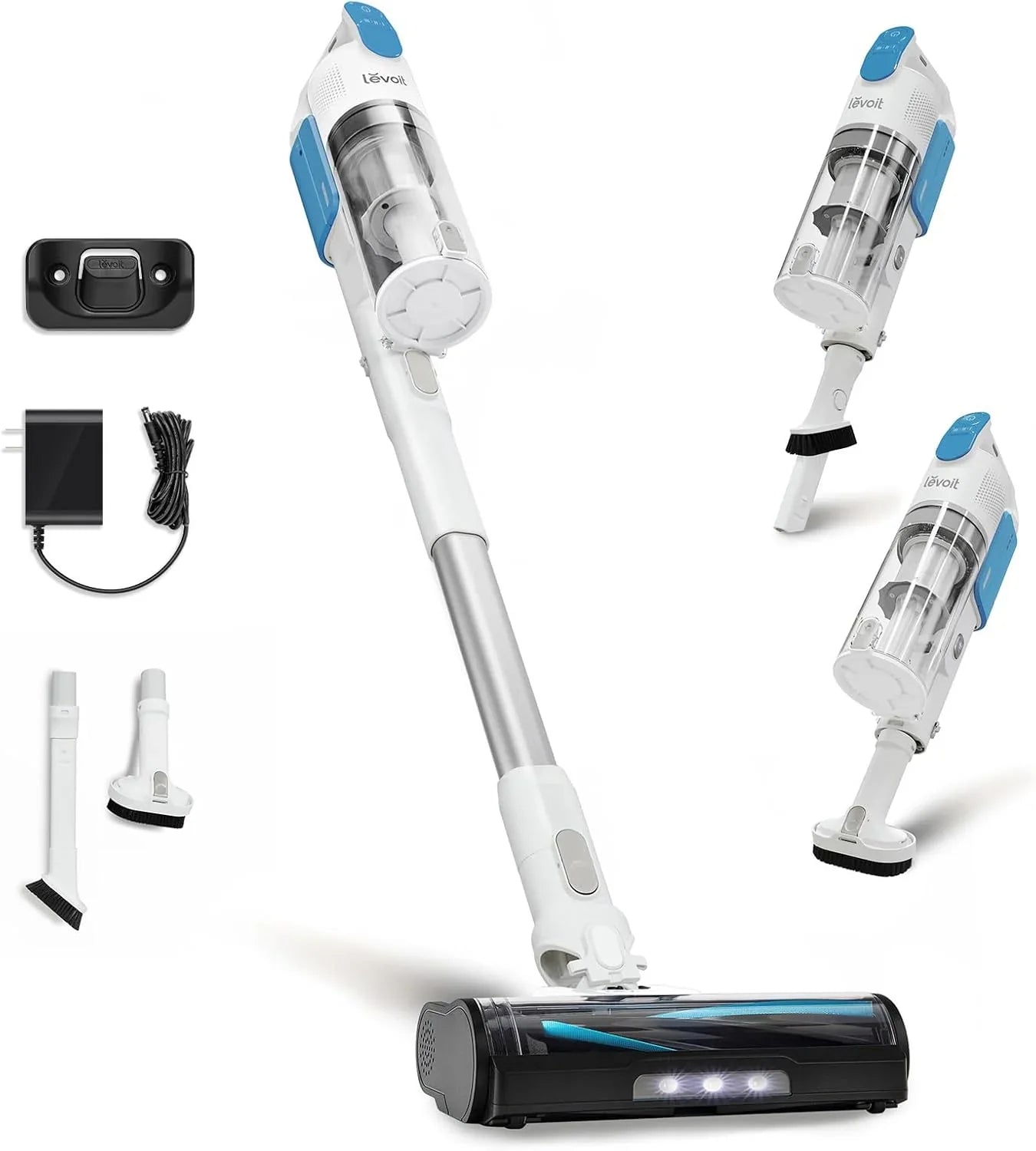 Levoit Cordless Vacuum Cleaner, Stick Vac With Tangle-Resistant Design, Up To 50 Minutes, Powerful Suction, Rechargeable, Lightweight