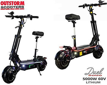 Maxx 60MPH Ultra High Speed Electric Scooter For Adults Foldable, 5000W Power Dual Motor, 60V/38.5Ah Battery, 83 Miles Range, Grade 30 Degree
