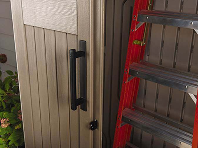 Rubbermaid Outdoor Storage Shed, 52 Cu. Ft., Weather-Resistant, Lockable Doors