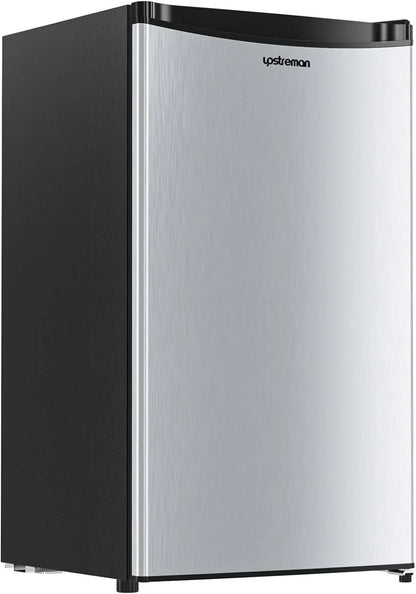 Upstreman 3.2 Cu. Ft. Mini Fridge Freezer Single Door Fridge Dorm Fridge Adjustable Thermostat