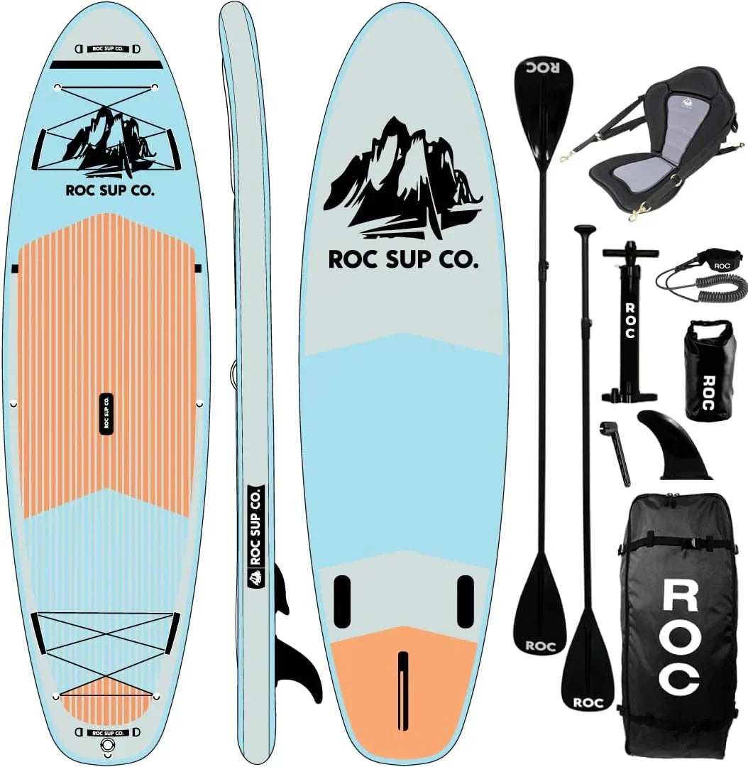 Roc Inflatable Stand-Up Paddle Board Sup Paddle Board Accessories Anti-Slip Comfortable Deck