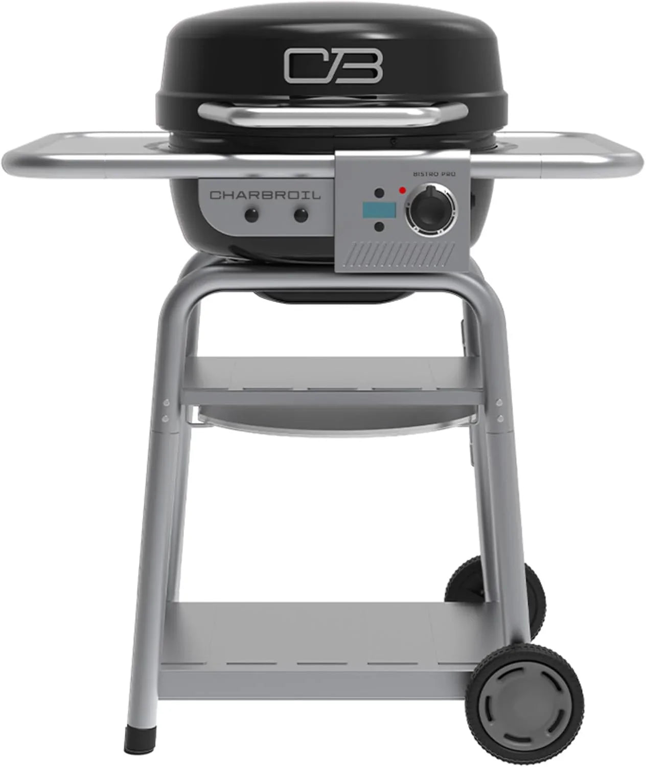 Charbroil 3-in-1 Dual Fuel Outdoor Bistro Pro Electric Grill And Griddle Plus Charcoal Mode Bbq