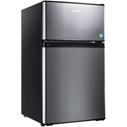 Mini Fridge With Freezer, 3.1 Cu. Ft. Small Refrigerator, Compact Refrigerator With LED Light