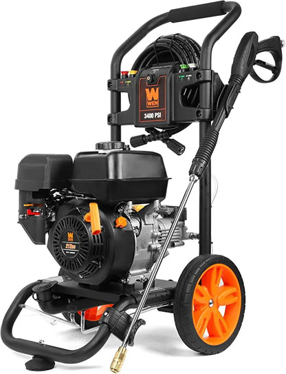 Gas Pressure Washer, 3400 PSI, 2.7 Gpm, 212cc Engine