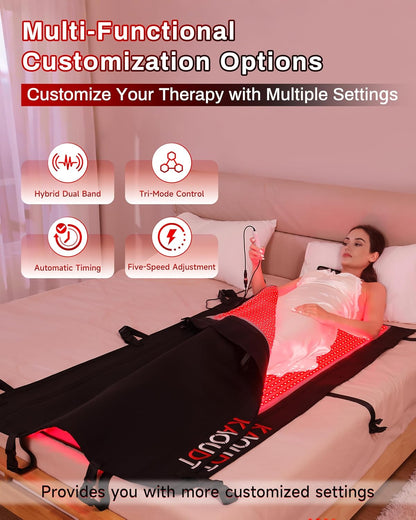 Red Light Therapy Mat, Medical-Grade TPU, 2570 LEDs, 73 In. x 33 In