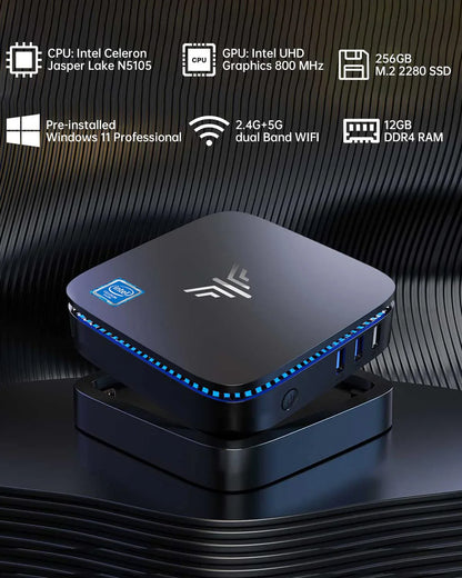 Kamrui Mini PC AK1 Pro 12GB Ram 256GB SSD