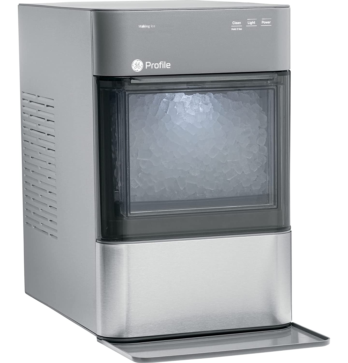 GE Profile Opal 2.0, Countertop Nugget Ice Maker, Ice Machine With WiFi Connectivity, Smart Home Kitchen Essentials, Black Stainless