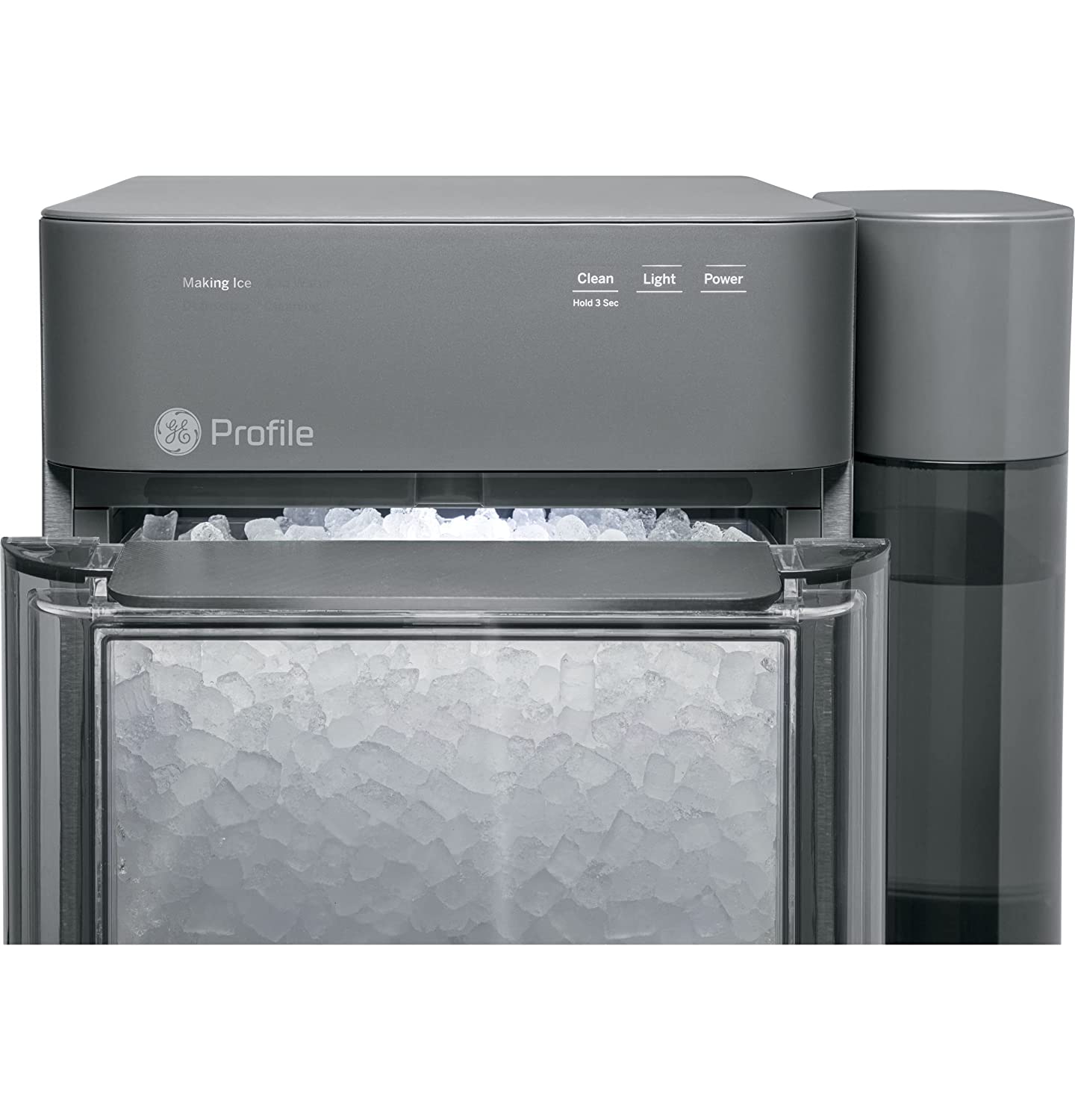 GE Profile Opal 2.0, Countertop Nugget Ice Maker, Ice Machine With WiFi Connectivity, Smart Home Kitchen Essentials, Black Stainless