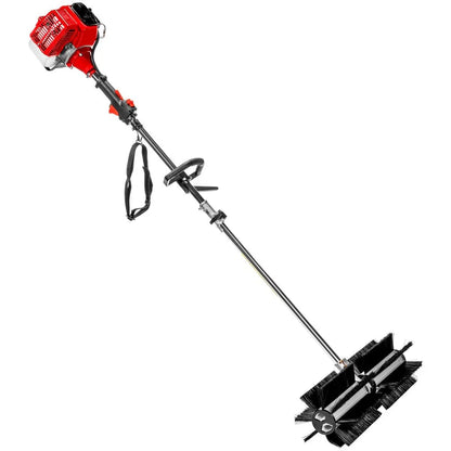 82101 Heavy Duty 1.6HP Power Sweeper 24 In. Gas Powered Broom Snow Dirt