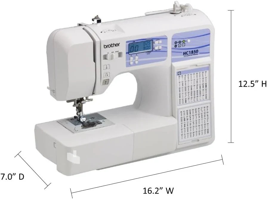 Brother HC1850 Sewing And Quilting Machine, 185 Built-In Stitches, LCD Display
