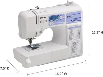 Brother HC1850 Sewing And Quilting Machine, 185 Built-In Stitches, LCD Display