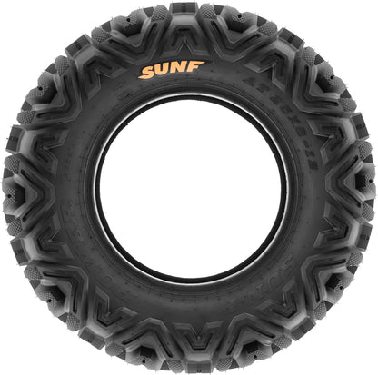 Set Of 4 ATV UTV All-Terrain Tires 25x8-12 Front And 25x10-12 Rear, 6 Pr, Tubeless A033