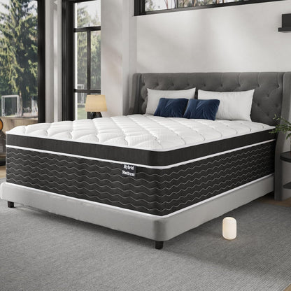 Full Size Mattress, 10 In. Full Size Mattress In A Box, Medium Plush Hybrid Mattress