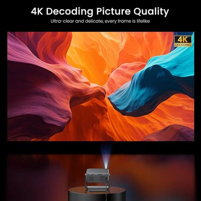 2000 Ansi Official Licensed Google TV Outdoor Projector 4K Decoding, Smart Projector