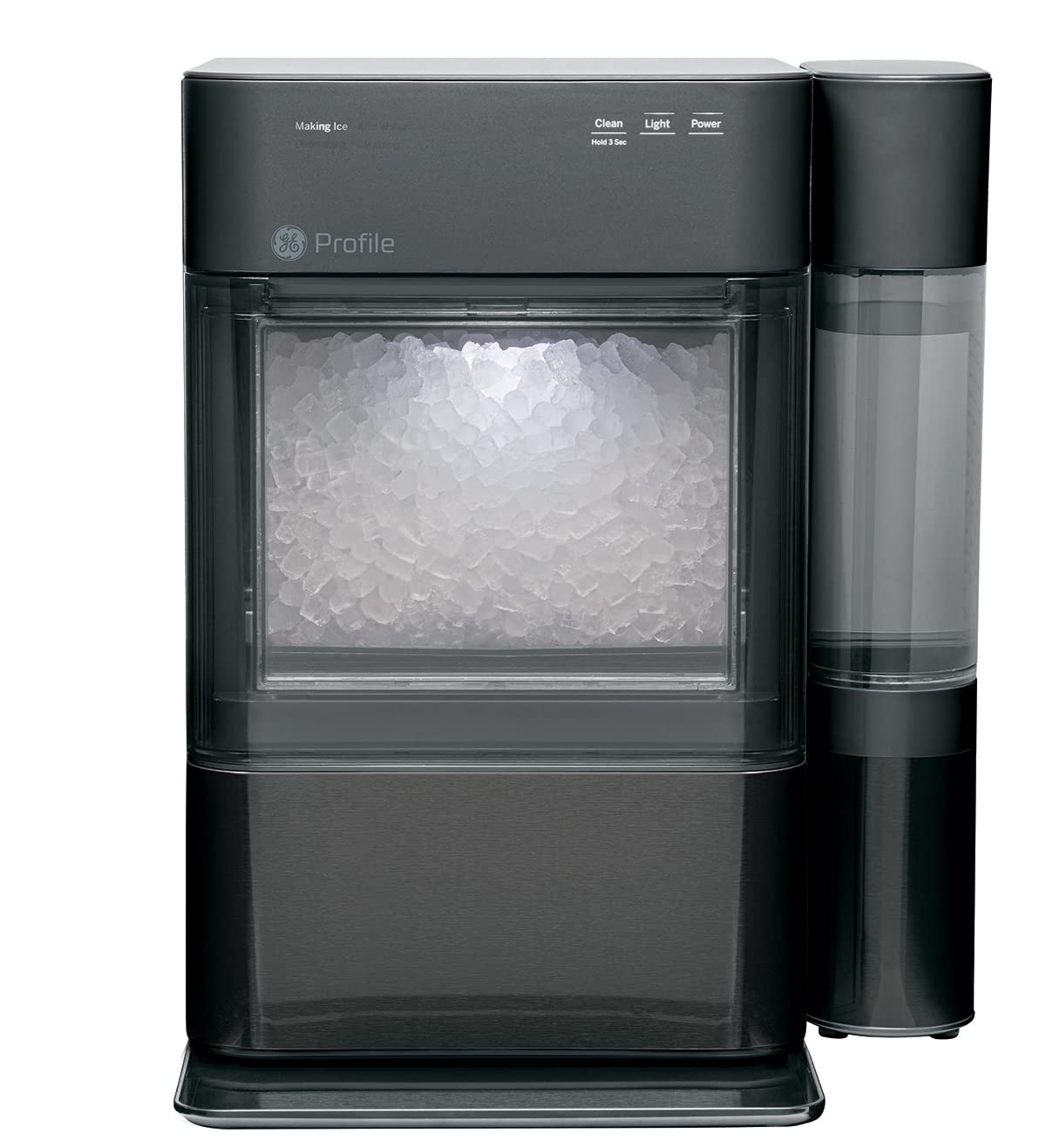GE Profile Opal 2.0, Countertop Nugget Ice Maker, Ice Machine With WiFi Connectivity, Smart Home Kitchen Essentials, Black Stainless
