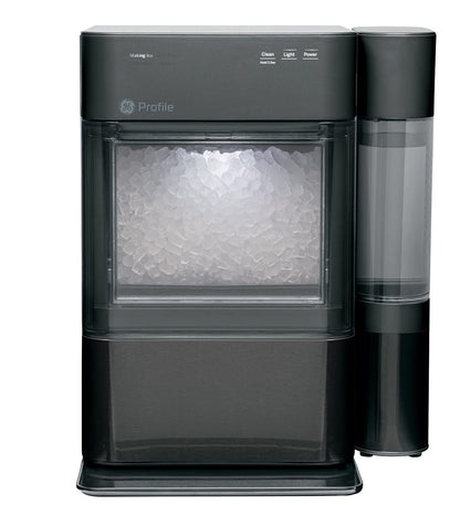 GE Profile Opal 2.0, Countertop Nugget Ice Maker, Ice Machine With WiFi Connectivity, Smart Home Kitchen Essentials, Black Stainless