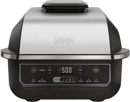 Ninja, Indoor Grill, Foodi, 5-in-1, Grill, Air Fry, Roast, Bake, And Dehydrate, Fits Up To 3lb Roast