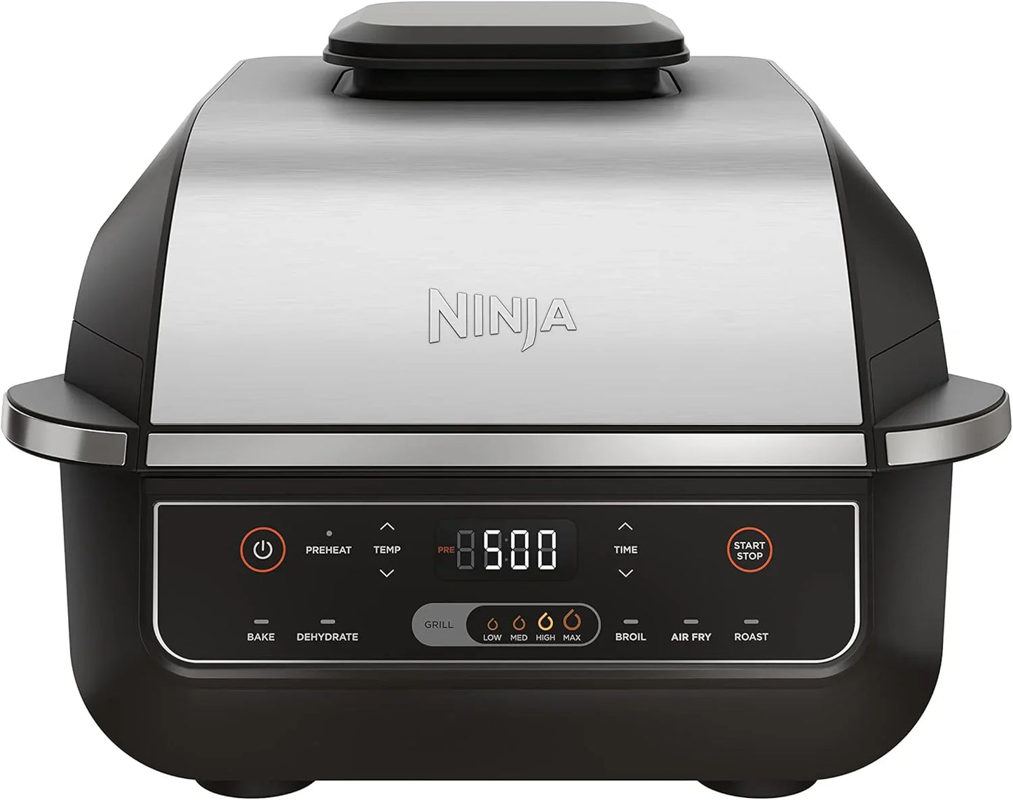 Ninja, Indoor Grill, Foodi, 5-in-1, Grill, Air Fry, Roast, Bake, And Dehydrate, Fits Up To 3lb Roast