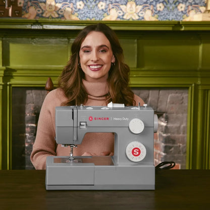 Singer Heavy Duty 4452 High Speed Sewing Machine With Accessory Kit, Strong Motor With Enhanced Piercing Power, 110 Stitch Applications