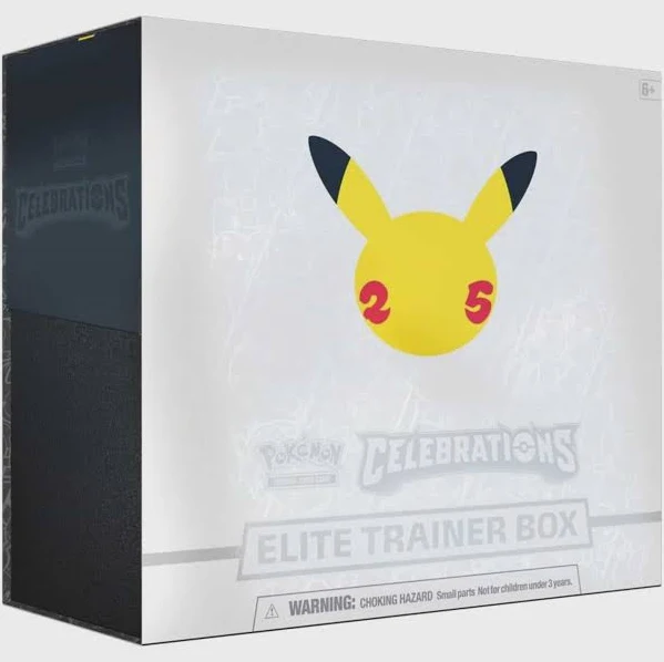 Pokemon Celebrations Elite Trainer Box With 10 Booster Packs, Greninja Foil Card, 65 Sleeves And Energy Cards