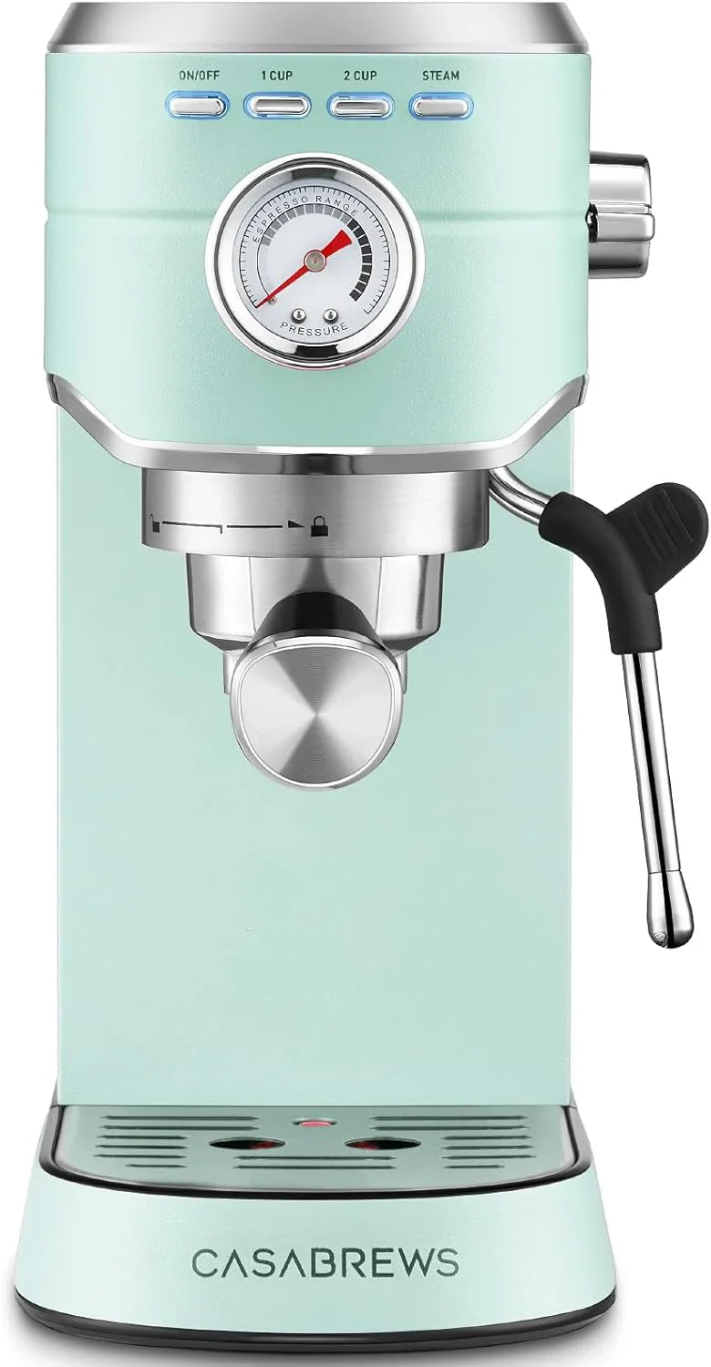 Casabrews CM5418 Espresso Machine 20 Bar, Compact Espresso Maker With Steam Milk Frother