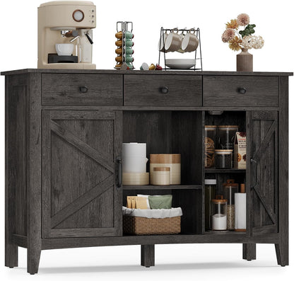 Vasagle Liry Collection- Storage Cabinet, Buffet Cabinet, Sideboard, Credenza