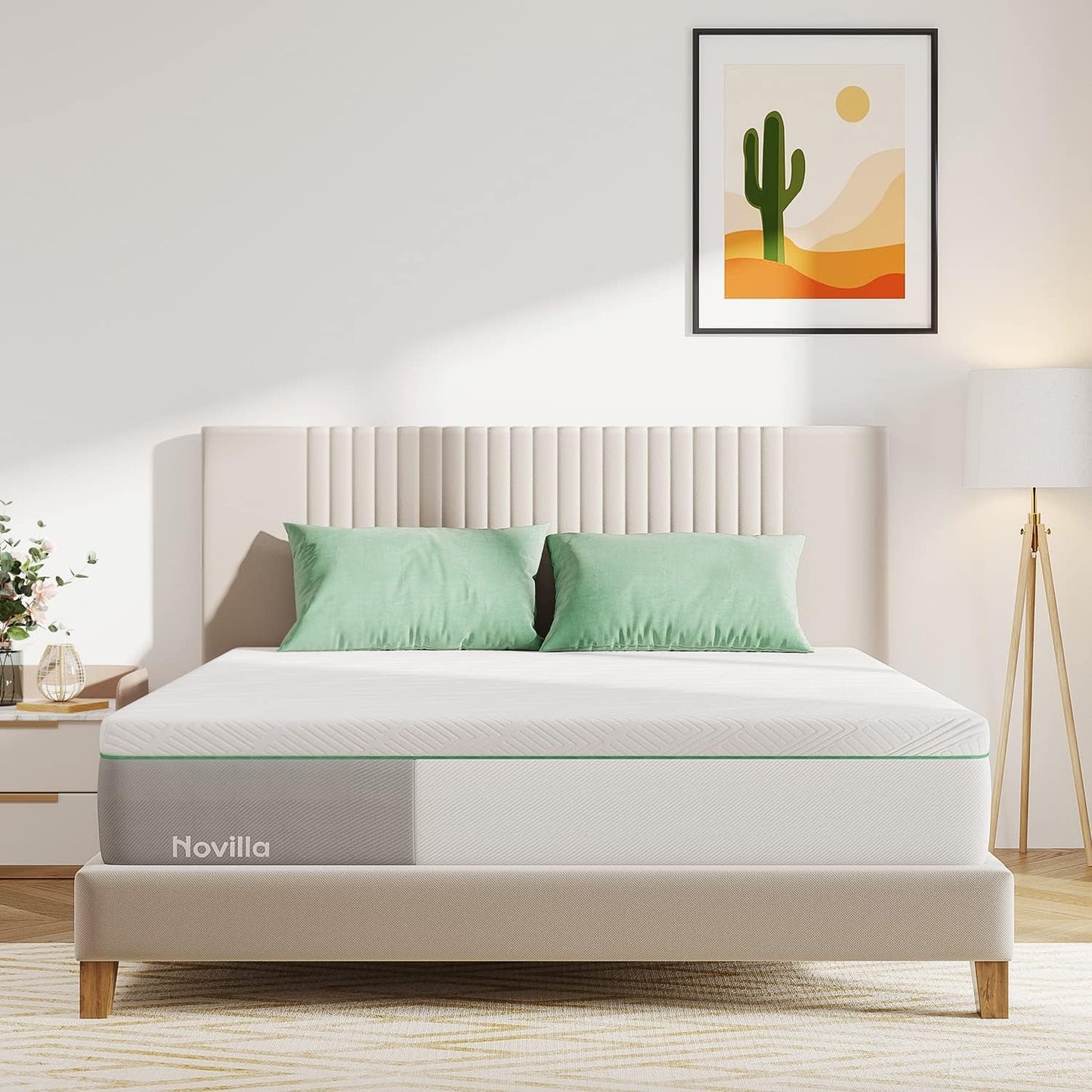 Novilla Twin Size Mattress, 10 In. Memory Foam Mattress Twin For Balanced Support And Pressure Relief, Cooling Comfort For Nightlong Refreshment