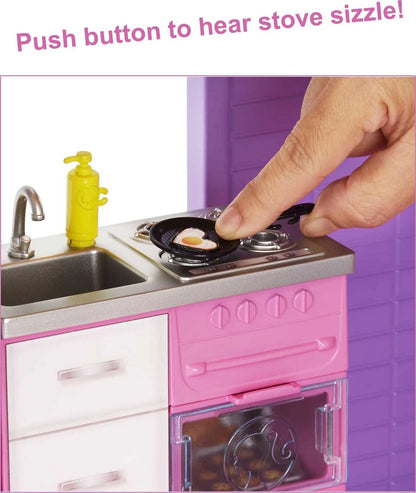 Barbie DreamHouse Dollhouse With 70 Plus Accessories Working Elevator Lights And Sounds