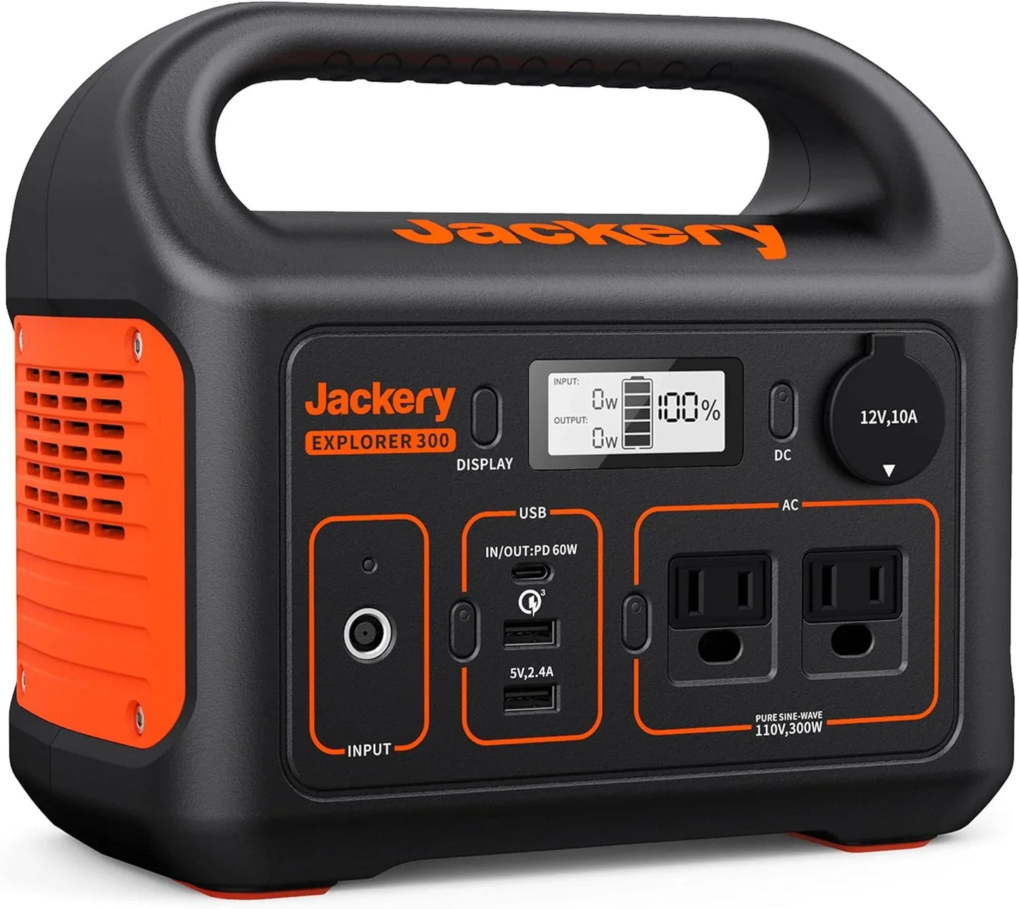Portable Power Station Explorer 300, 293Wh Backup Lithium Battery, Solar Generator For Outdoors Camping Travel Hunting Blackout, Solar Panel Optional
