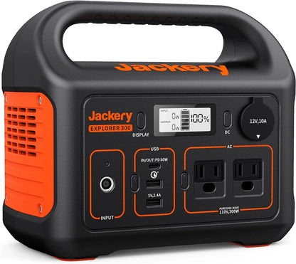 Portable Power Station Explorer 300, 293Wh Backup Lithium Battery, Solar Generator For Outdoors Camping Travel Hunting Blackout, Solar Panel Optional